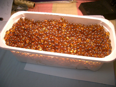 Loose caviar amber beads - baltic amber spheric beads - amber bead