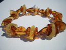 Amber chip bracelet