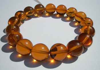 Cognac beads = stretch amber bracelet