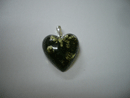 heart shape amber pendant